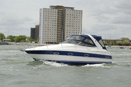 Steve and Bev in their new boat