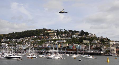 Coming in over Dartmouth