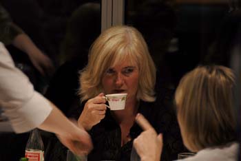 40 Sharon with her coffee