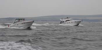 53 Tadpole & Princess Adriann passing the trailing bank