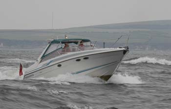 55 Sharon at the helm of Taffy