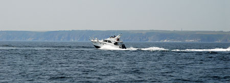 44 Clearwater passing Alderney